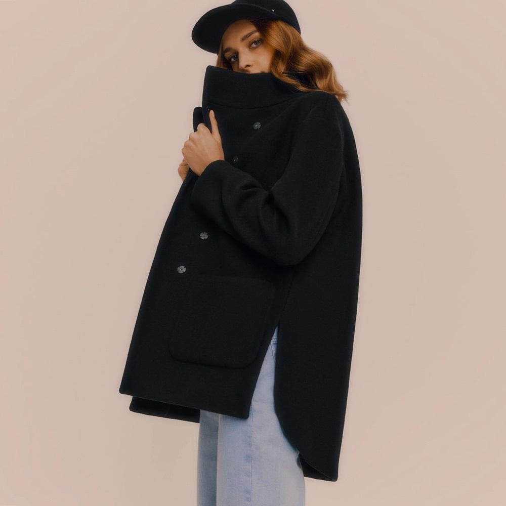 CUYANA Wool High Low Jacket